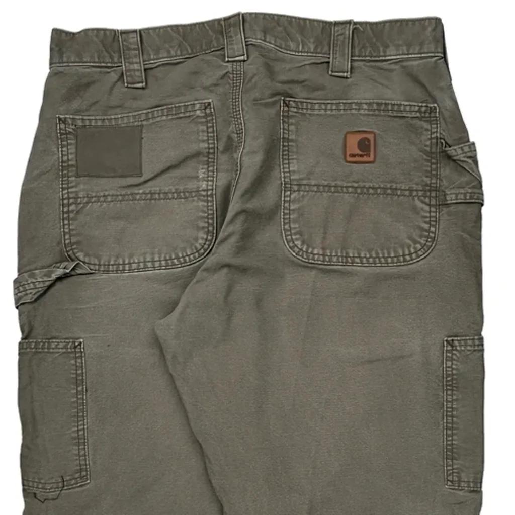 Carhartt Carpenter Pants - 33W 30L Gray Cotton - Image 7