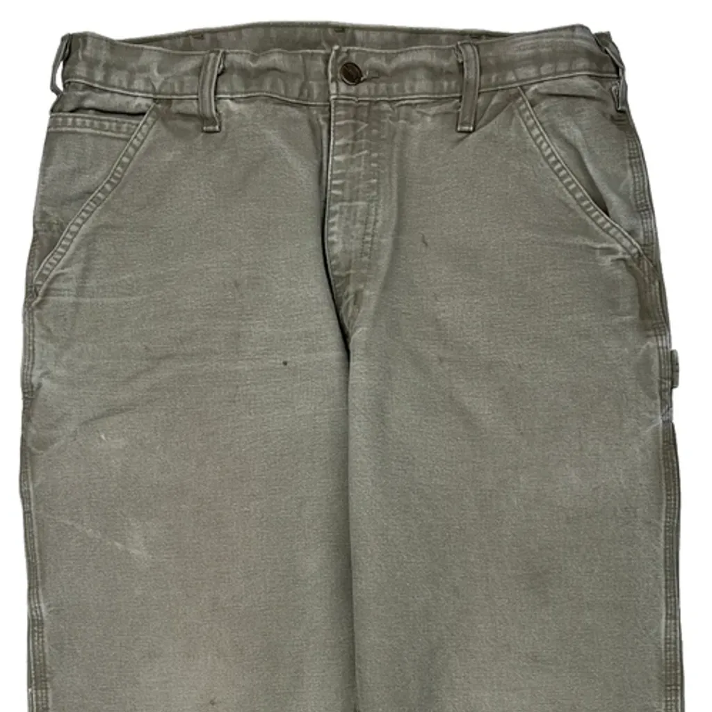 Carhartt B11 Des Carpenter Pants - 33W 31L Gray Cotton - Image 10