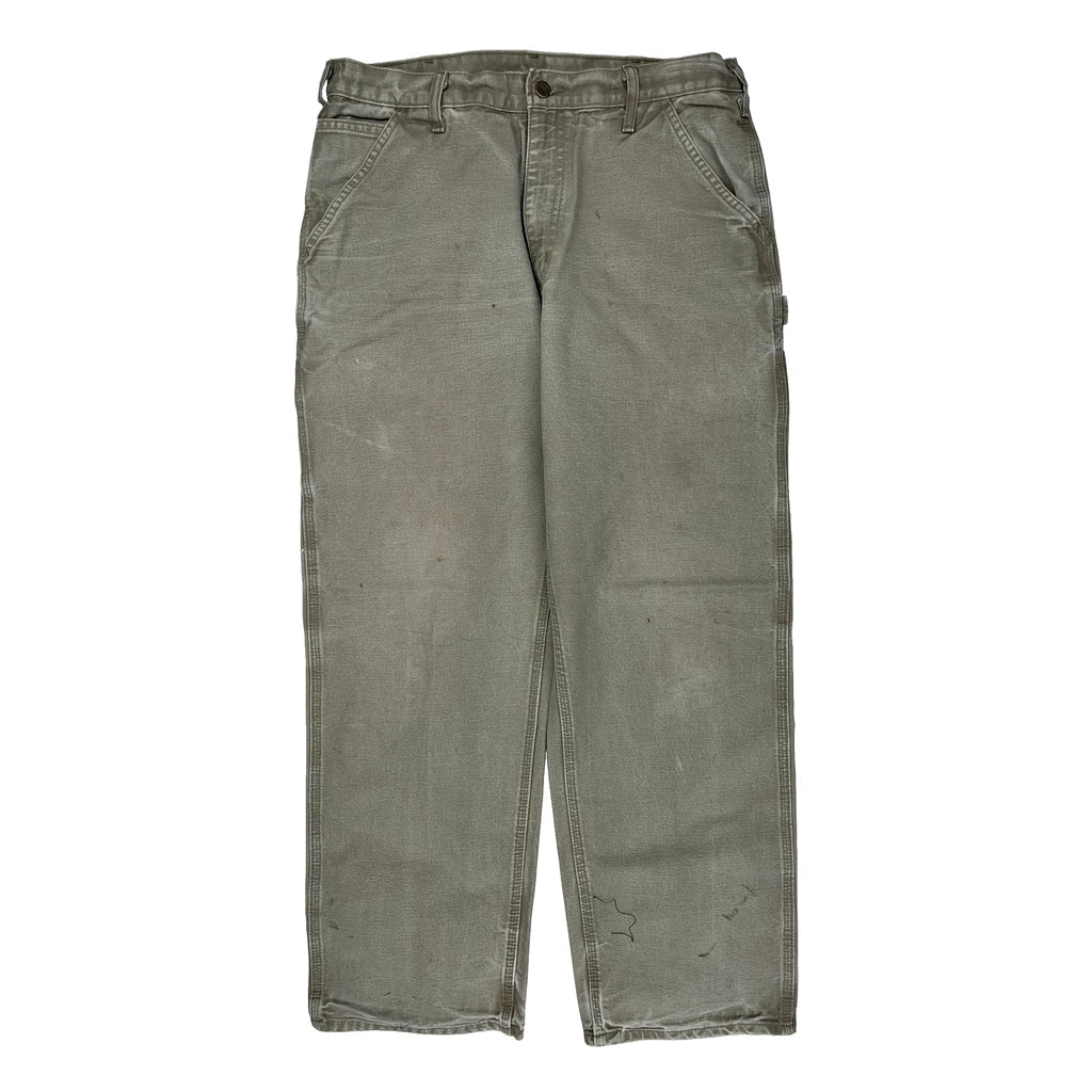 Carhartt B11 Des Carpenter Pants - 33W 31L Gray Cotton - Image 2