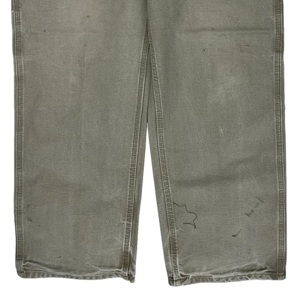 Carhartt B11 Des Carpenter Pants - 33W 31L Gray Cotton - Image 9