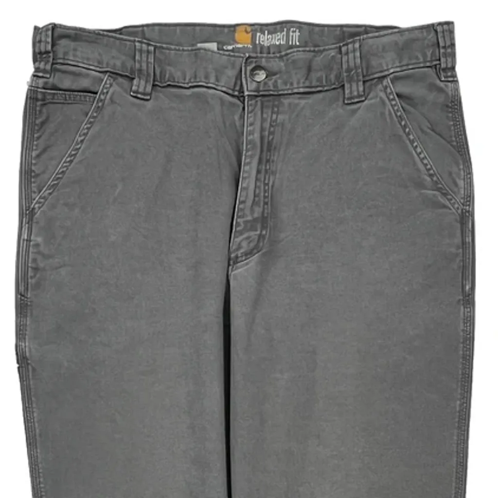 Carhartt Carpenter Pants - 34W 34L Gray Cotton - Image 9