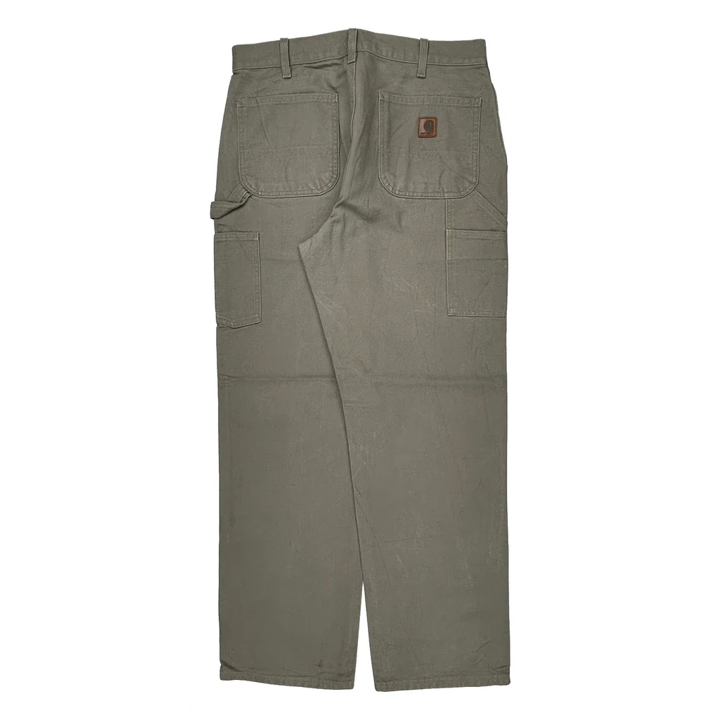 Carhartt Carpenter Pants - 34W 33L Gray Cotton