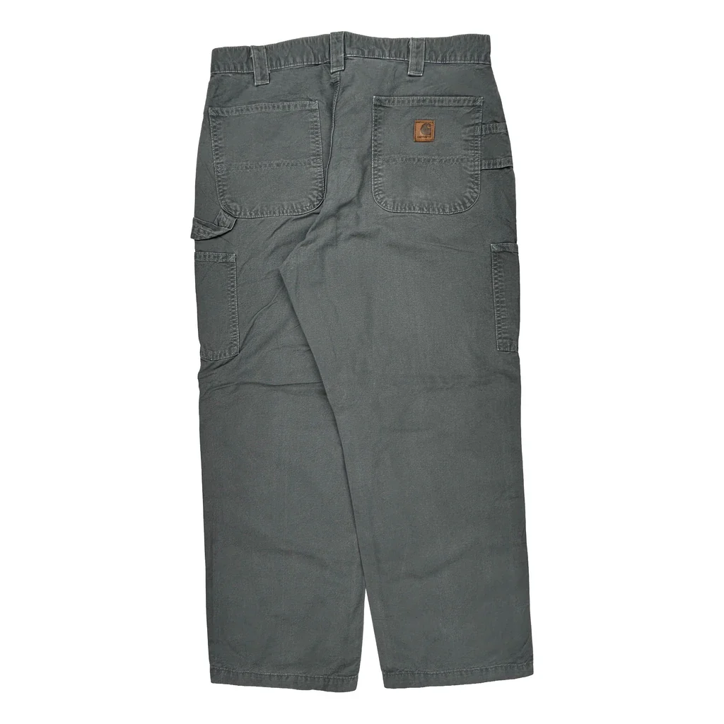 Carhartt B151 Fat Carpenter Pants - 34W 30L Gray Cotton