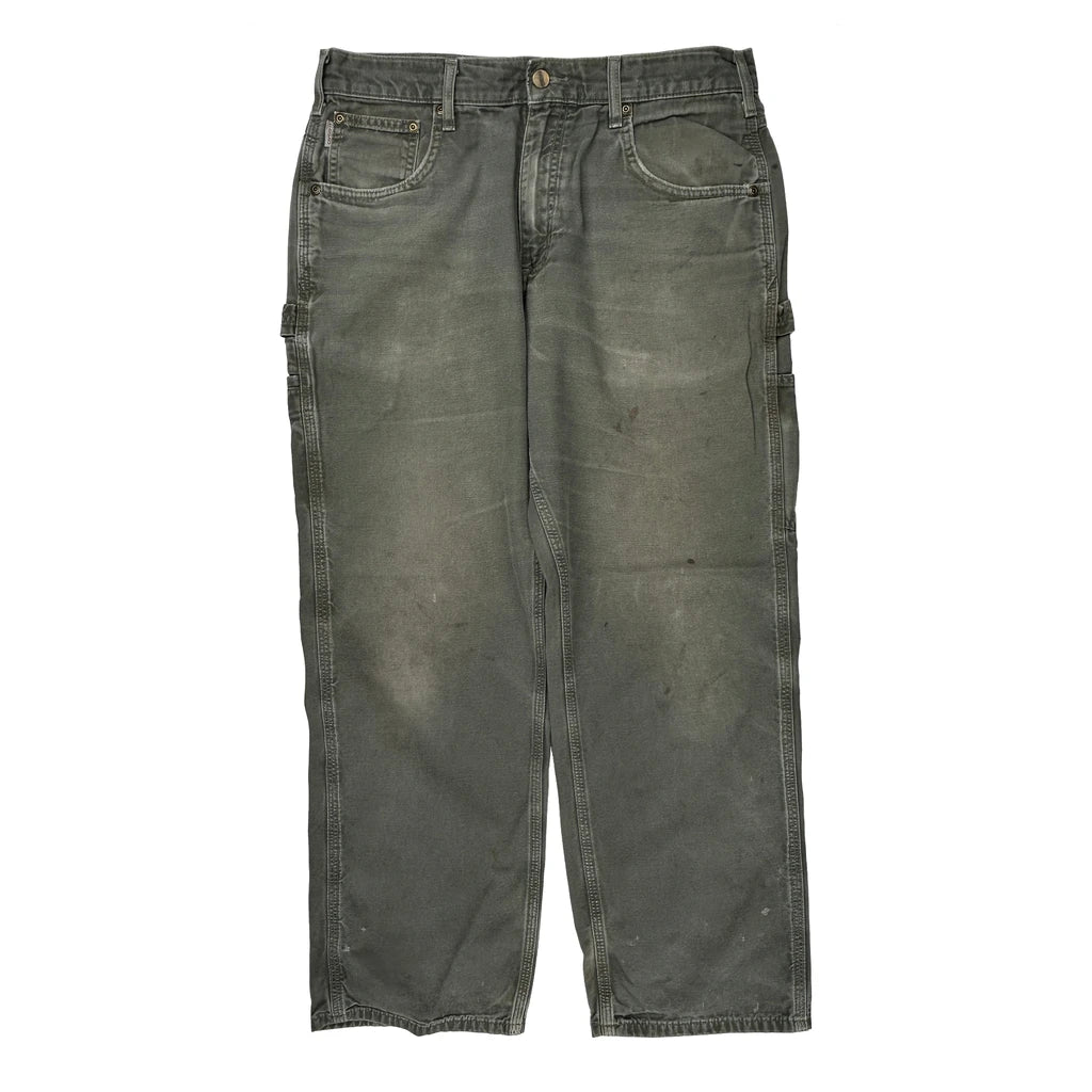 Carhartt Carpenter Pants - 34W 30L Gray Cotton - Image 2