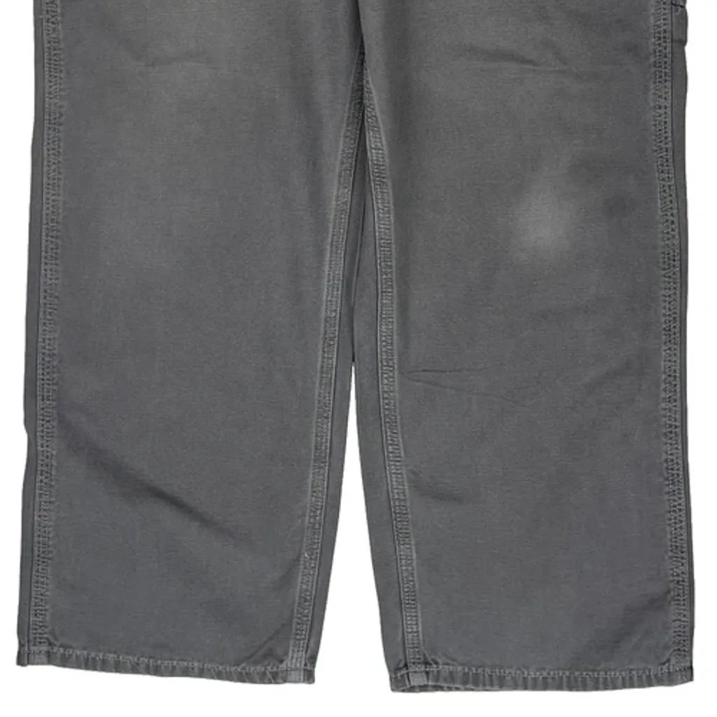 Carhartt B159 Chr Carpenter Pants - 34W 29L Gray Cotton - Image 10