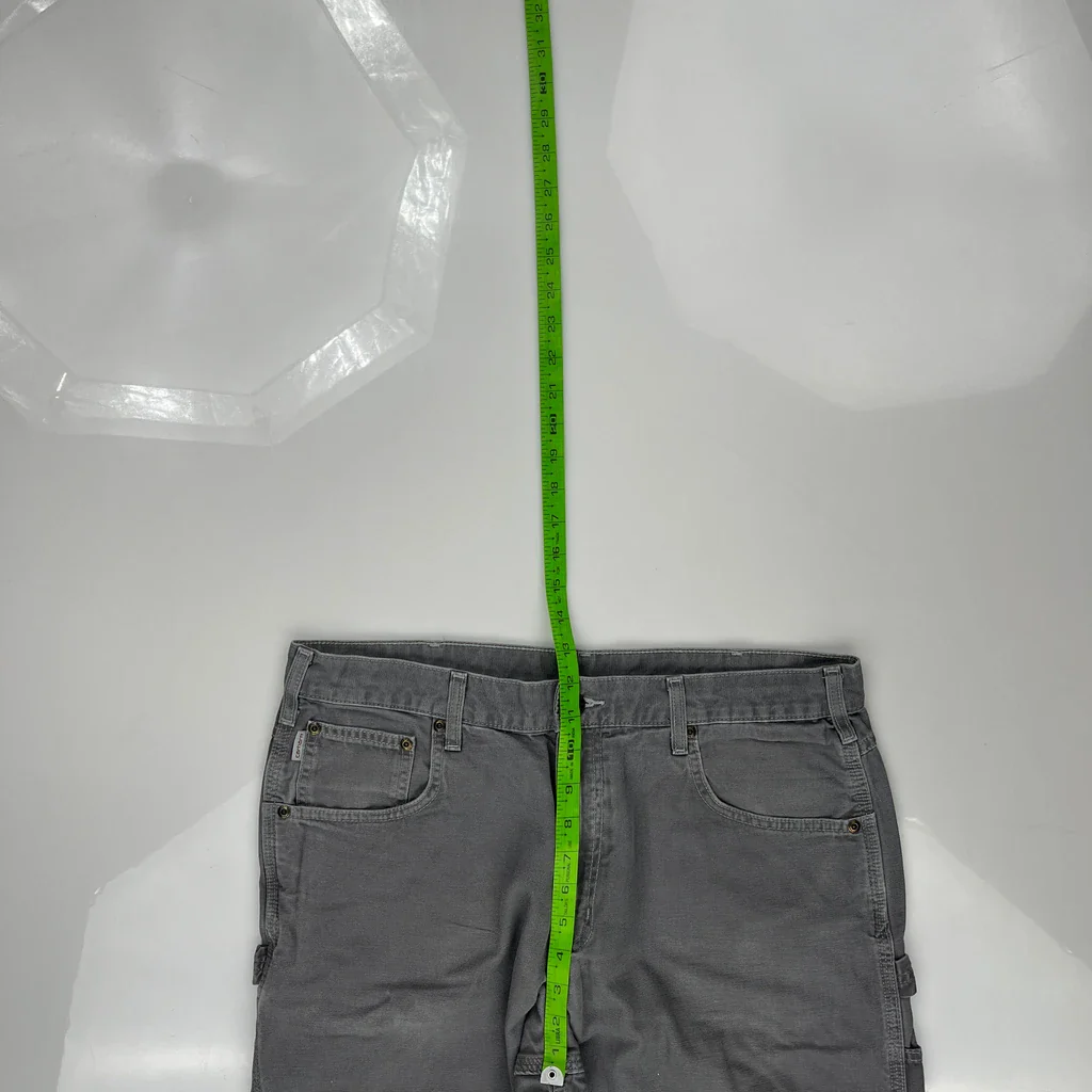 Carhartt B159 Chr Carpenter Pants - 34W 29L Gray Cotton - Image 4