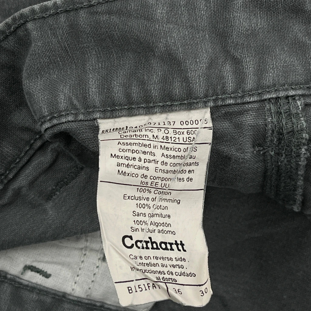 Carhartt B151 Fat Carpenter Pants - 35W 30L Gray Cotton - Image 6