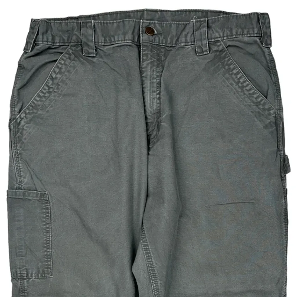 Carhartt B151 Fat Carpenter Pants - 35W 30L Gray Cotton - Image 9