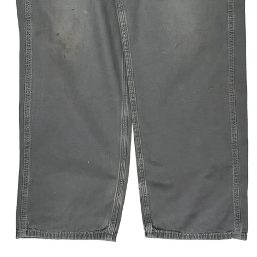 Carhartt B159 Chr Carpenter Pants - 35W 34L Gray Cotton - Image 9