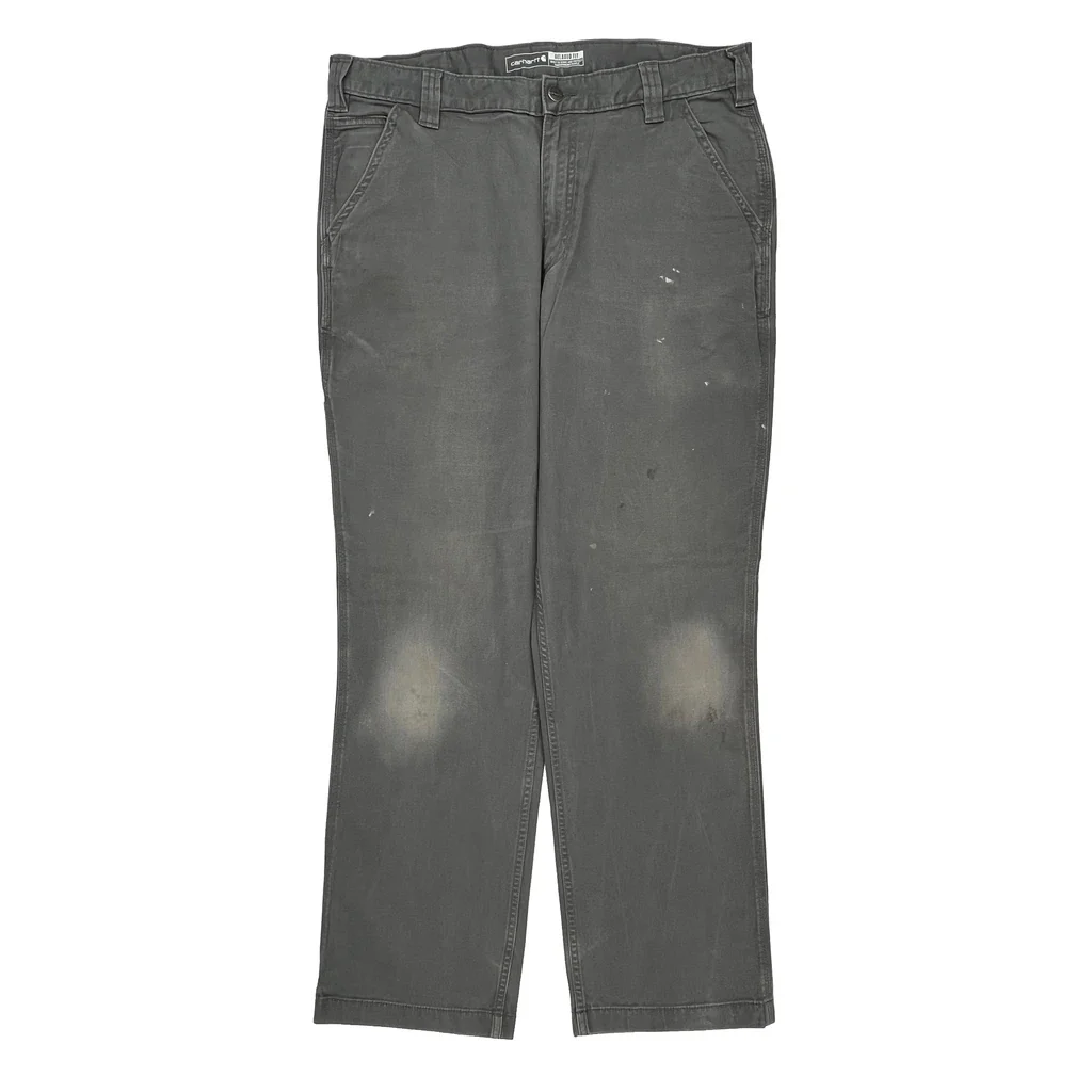 Carhartt Carpenter Pants - 36W 31L Gray Cotton - Image 2
