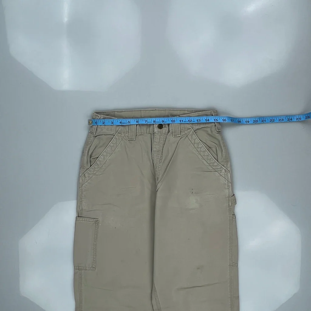 Carhartt Carpenter Pants - 30W 33L Khaki Cotton - Image 3