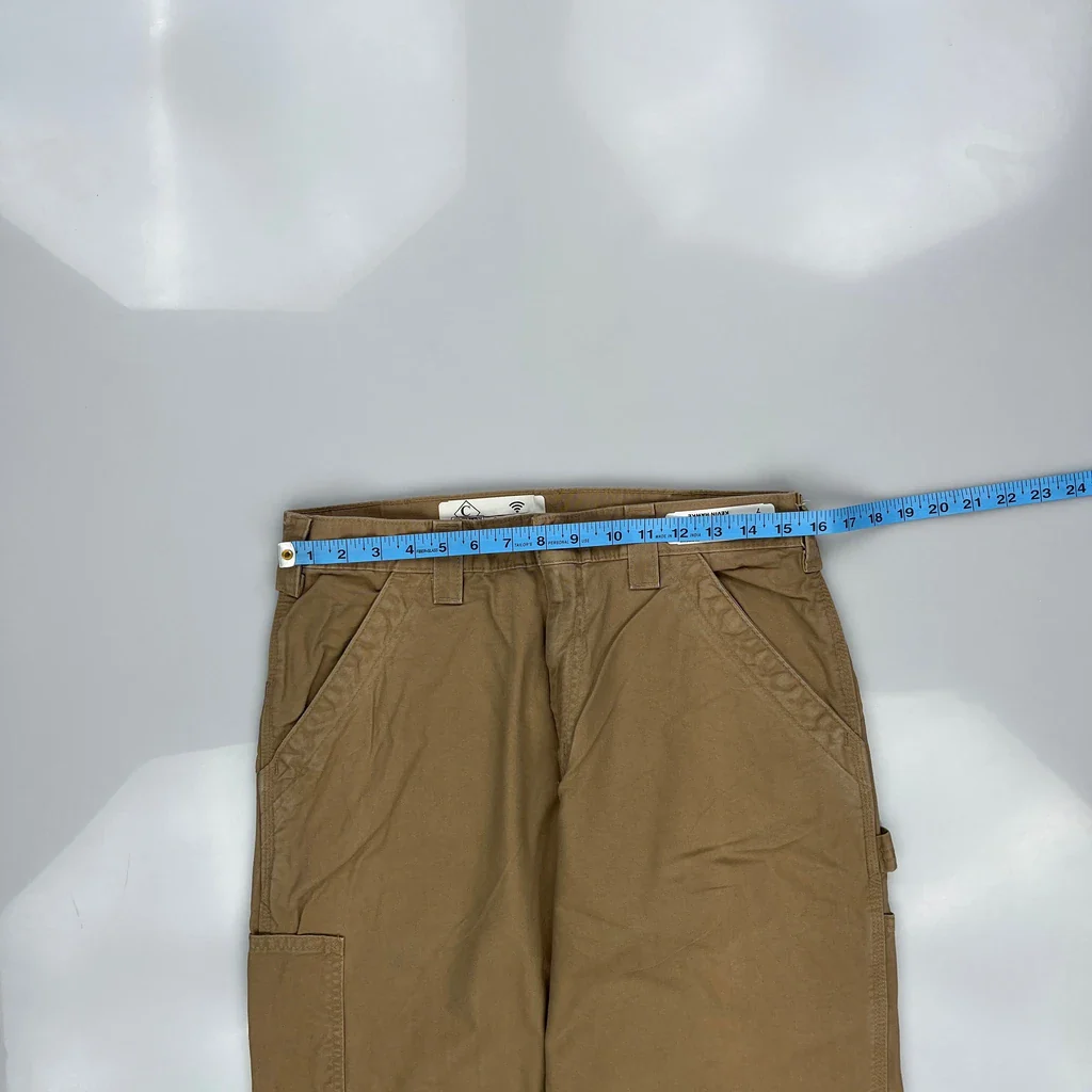 Carhartt Carpenter Pants - 31W 30L Khaki Cotton - Image 3