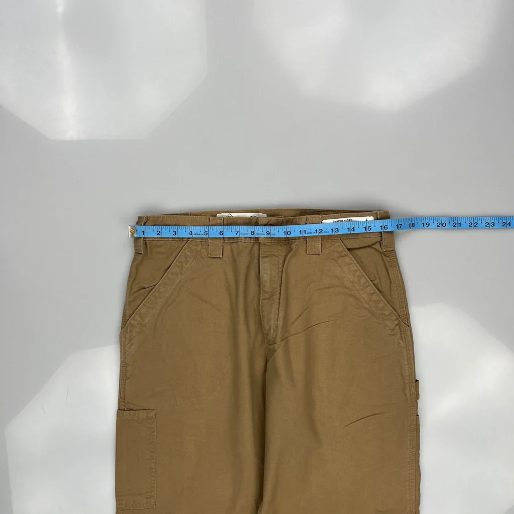 Carhartt Carpenter Pants - 32W 30L Khaki Cotton - Image 3