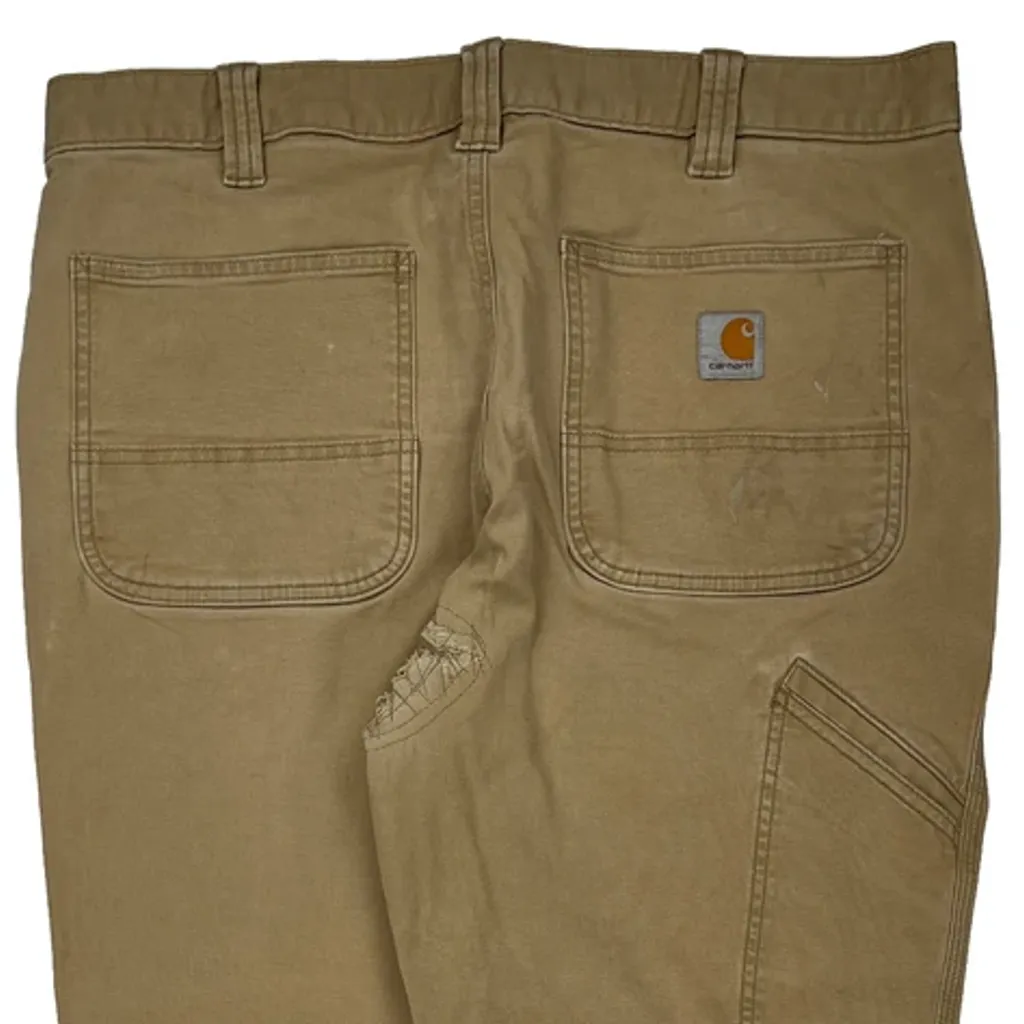 Carhartt Carpenter Pants - 35W 28L Khaki Cotton - Image 7