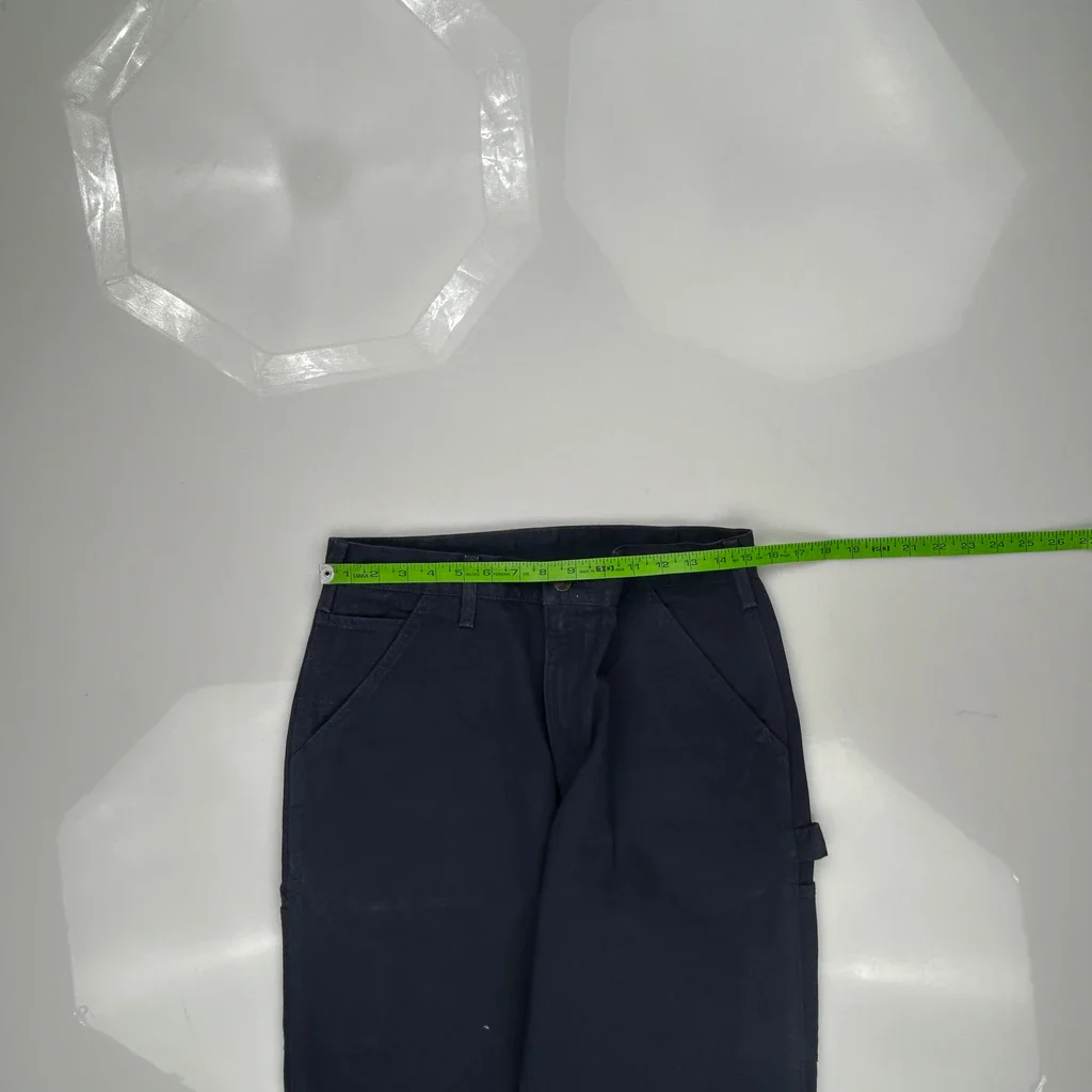 Carhartt Carpenter Pants - 30W 34L Navy Cotton - Image 3