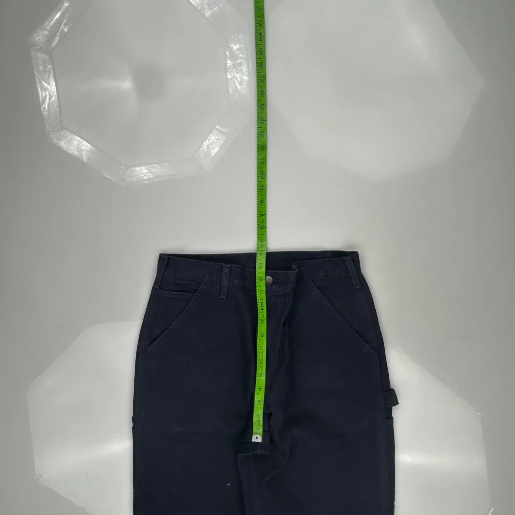 Carhartt Carpenter Pants - 30W 34L Navy Cotton - Image 4