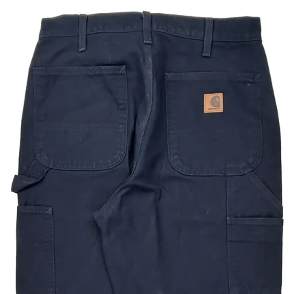 Carhartt Carpenter Pants - 30W 34L Navy Cotton - Image 7