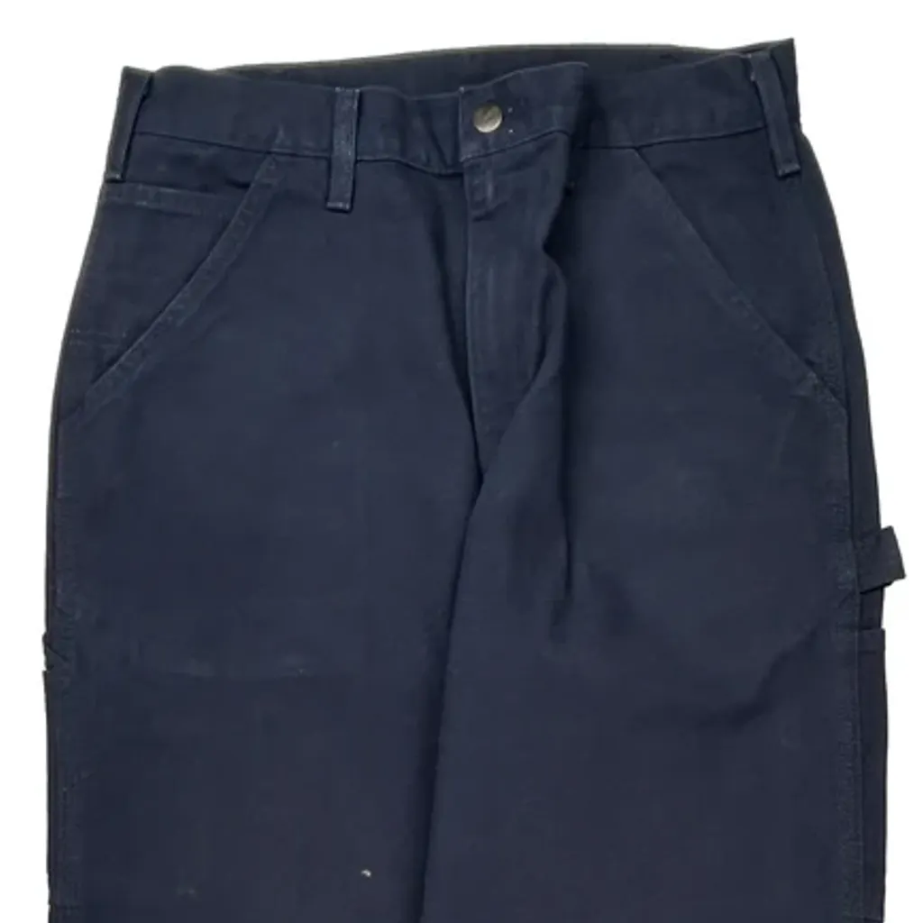 Carhartt Carpenter Pants - 30W 34L Navy Cotton - Image 9