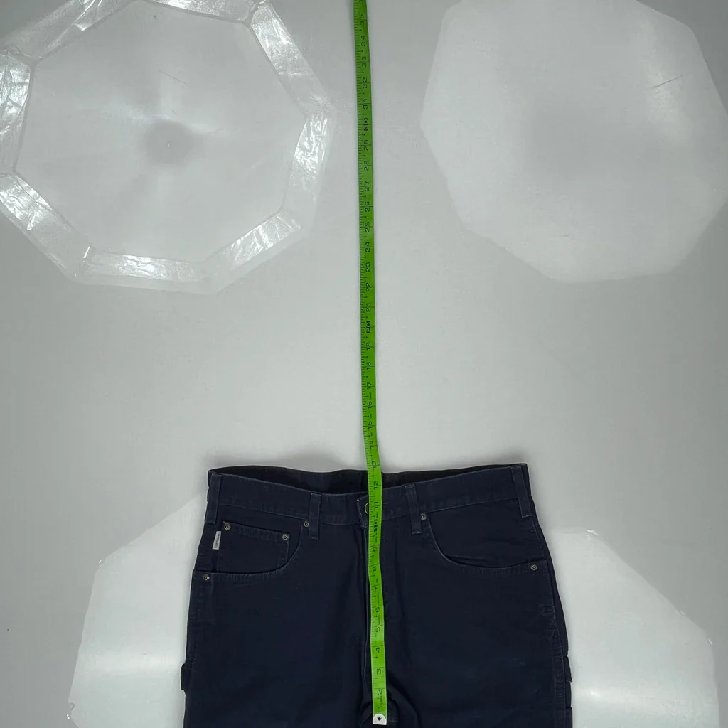 Carhartt B159 Nvy Carpenter Pants - 32W 32L Navy Cotton - Image 4