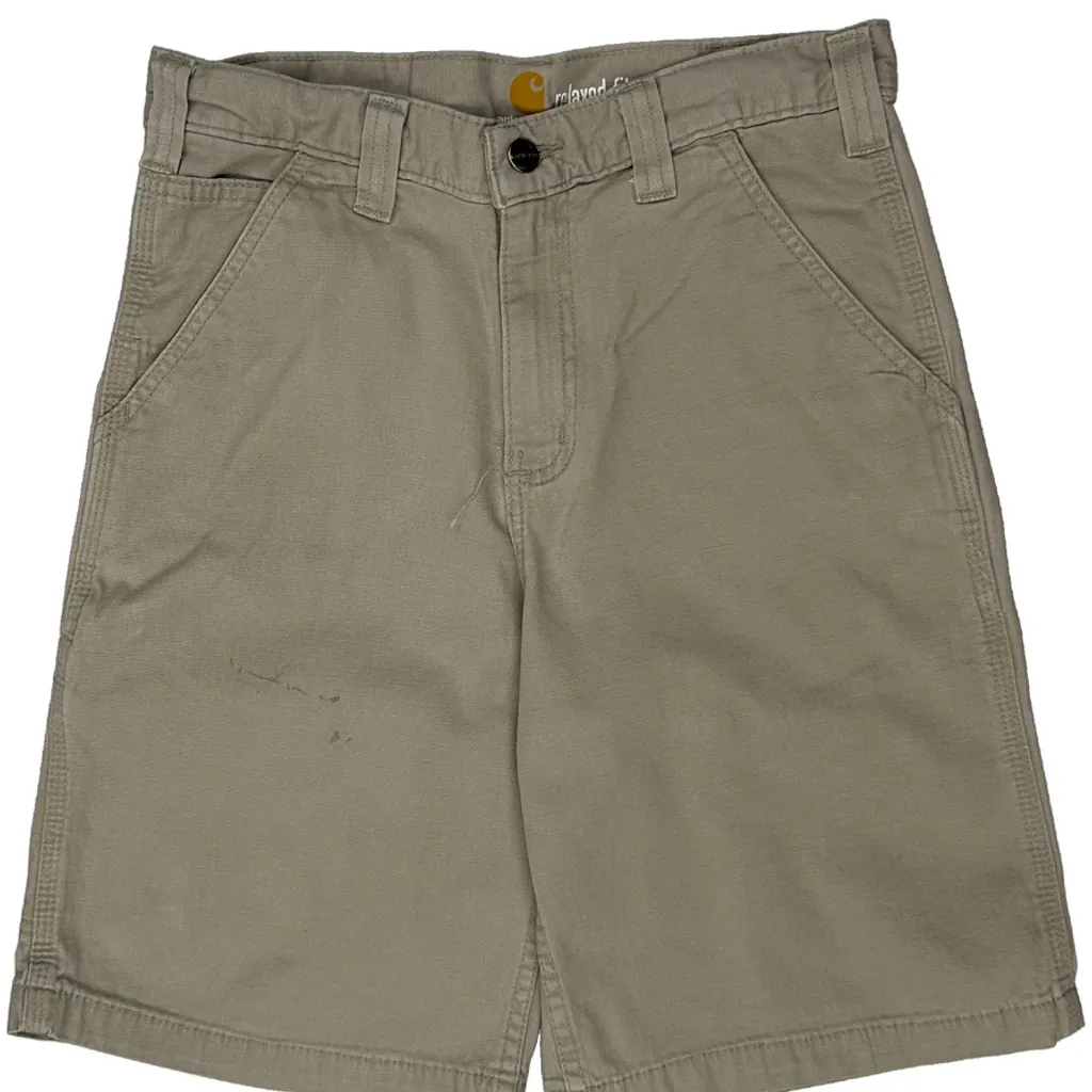 Carhartt Baggy Carpenter Shorts - 29W 9L Beige Cotton - Image 10