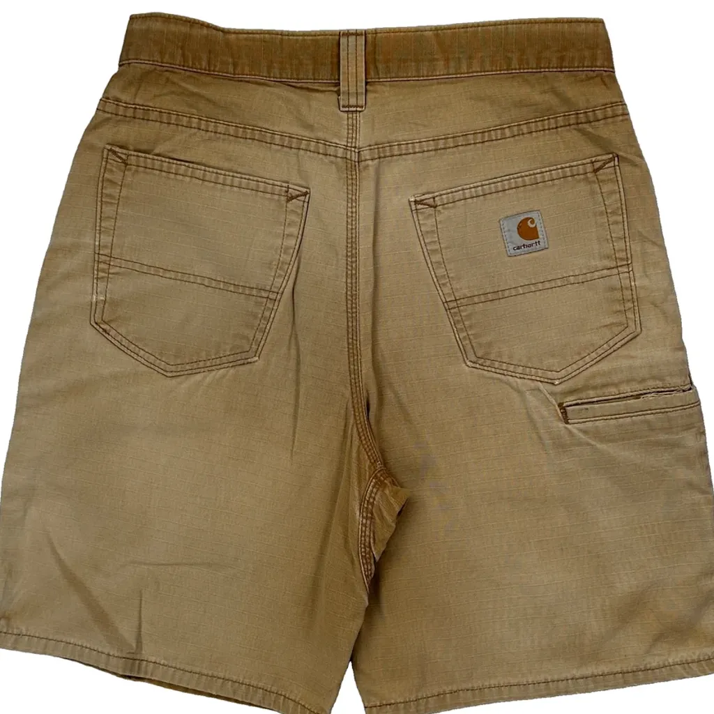 Carhartt Carpenter Shorts - 30W 9L Beige Cotton - Image 7