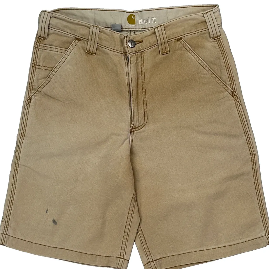 Carhartt Carpenter Shorts - 30W 10L Beige Cotton - Image 10