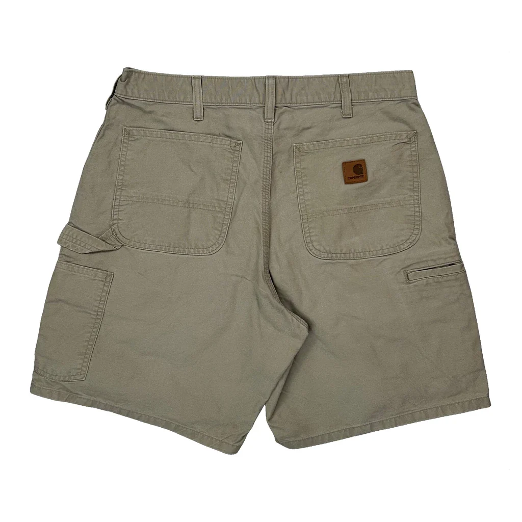 Carhartt Carpenter Shorts - 31W 8L Beige Cotton