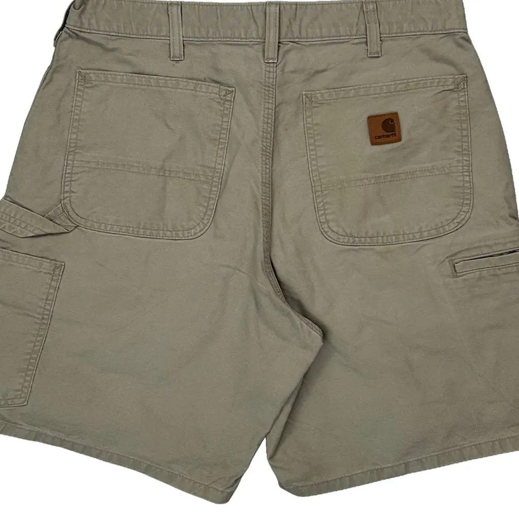 Carhartt Carpenter Shorts - 31W 8L Beige Cotton - Image 6