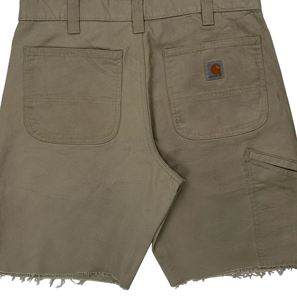 Carhartt Carpenter Shorts - 32W 9L Beige Cotton - Image 6