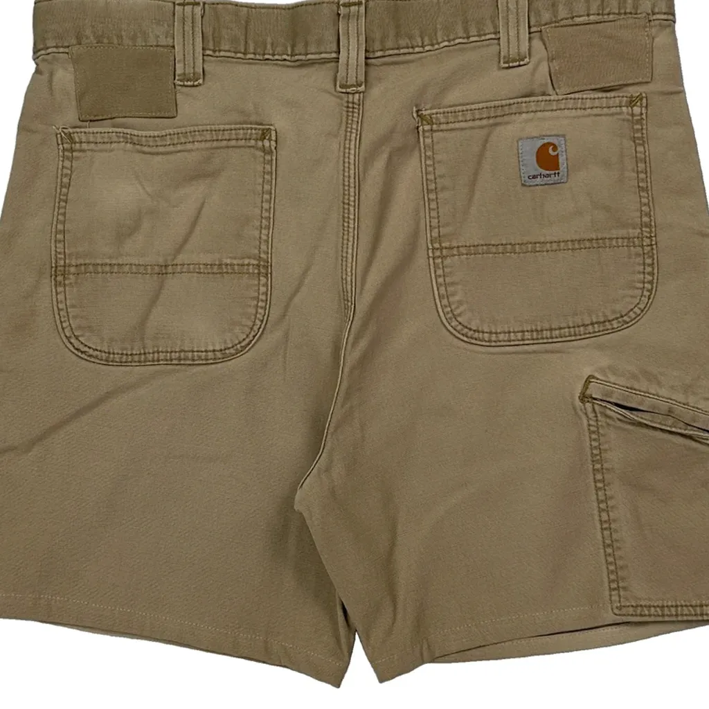 Carhartt Carpenter Shorts - 34W 6L Beige Cotton - Image 6