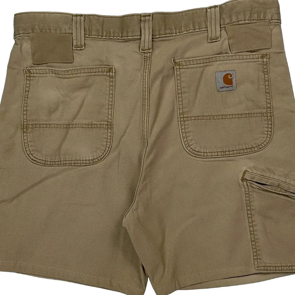 Carhartt Carpenter Shorts - 34W 6L Beige Cotton - Image 7