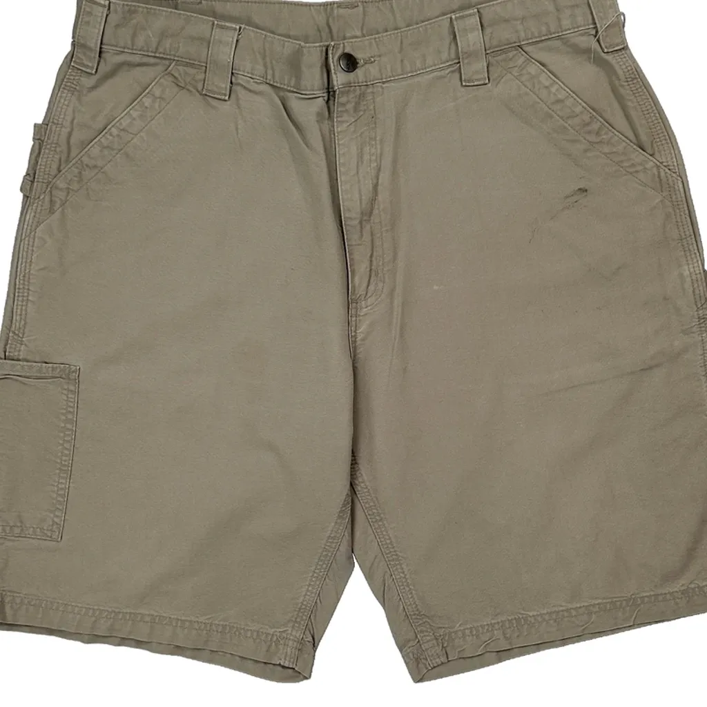 Carhartt Carpenter Shorts - 38W 10L Beige Cotton - Image 10