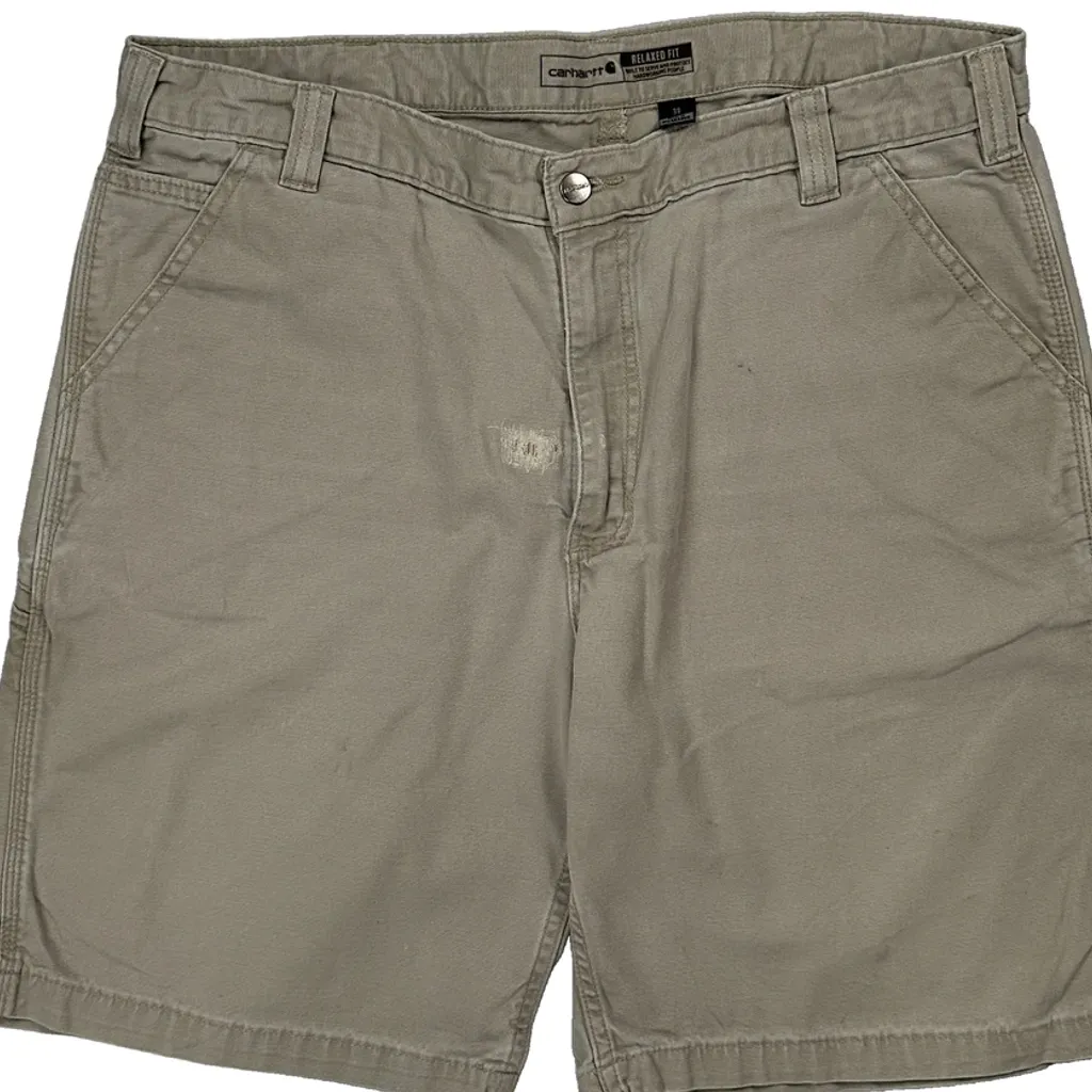 Carhartt Carpenter Shorts - 38W 9L Beige Cotton - Image 10