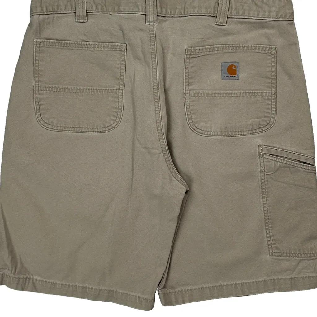 Carhartt Carpenter Shorts - 38W 9L Beige Cotton - Image 8