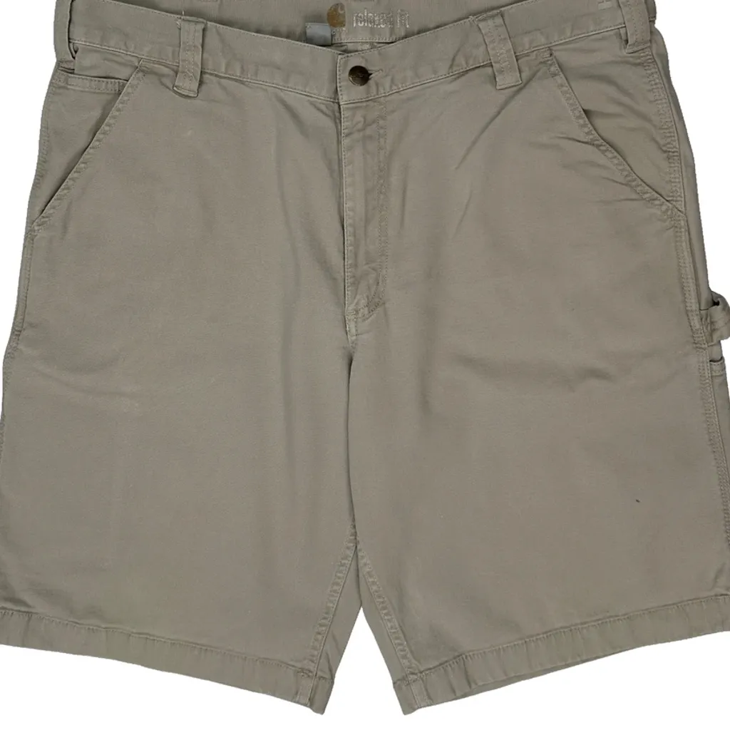Carhartt Carpenter Shorts - 38W 9L Beige Cotton - Image 10
