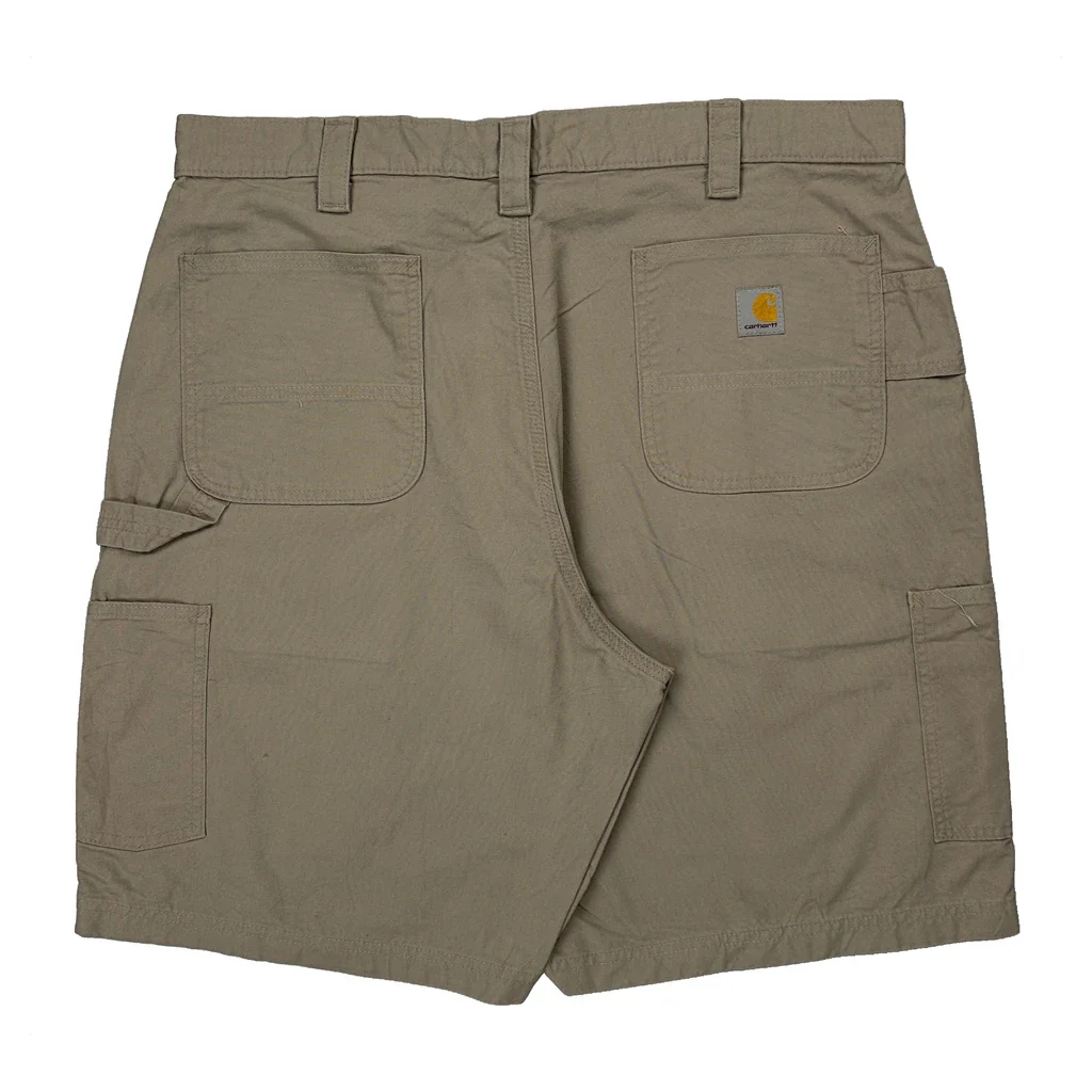 Carhartt Carpenter Shorts - 38W 10L Beige Cotton