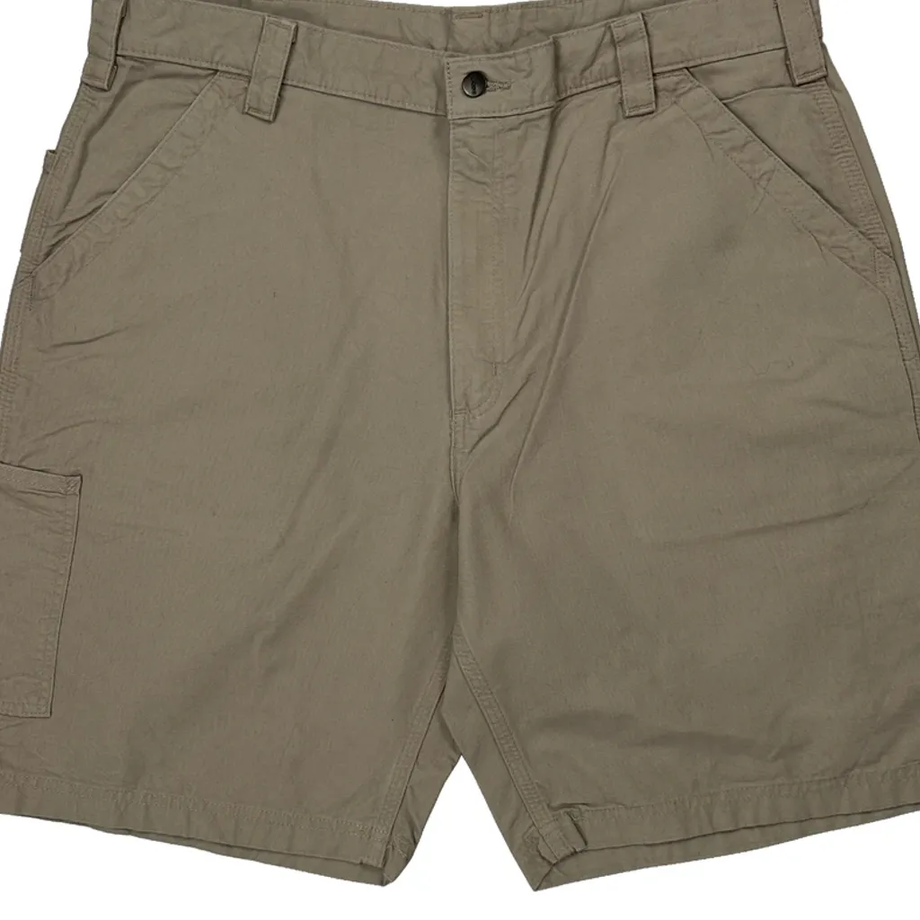 Carhartt Carpenter Shorts - 38W 10L Beige Cotton - Image 9
