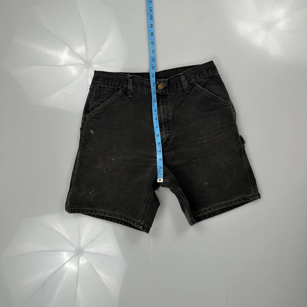 Carhartt Carpenter Shorts - 30W 8L Black Cotton - Image 4