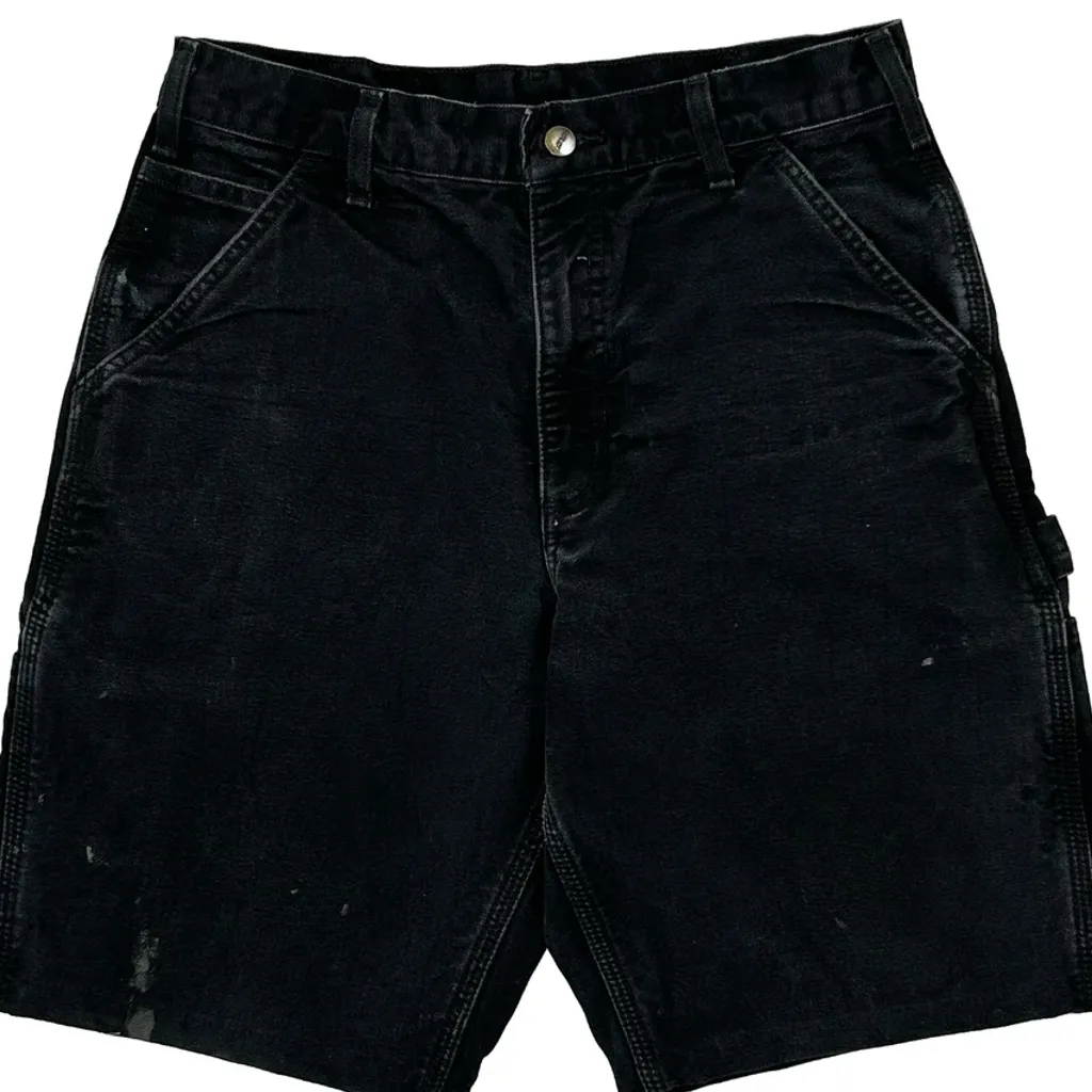 Carhartt Carpenter Shorts - 30W 11L Black Cotton - Image 10