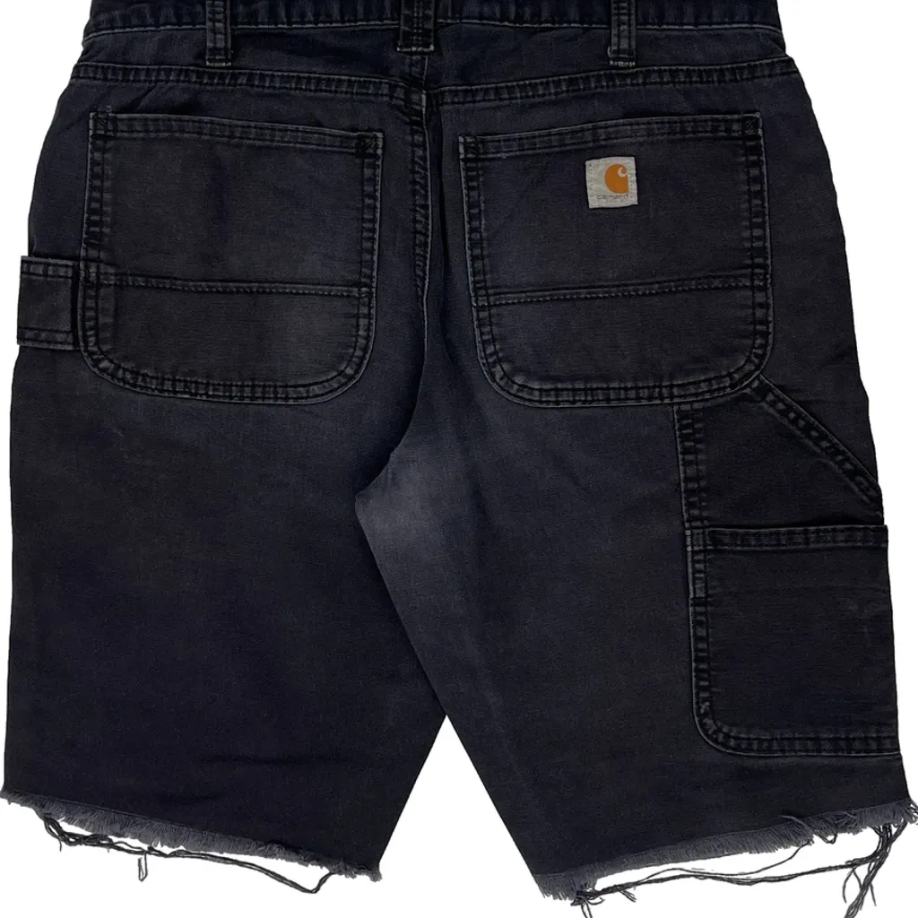 Carhartt Slim Fit Carpenter Shorts - 30W 10L Black Cotton - Image 7