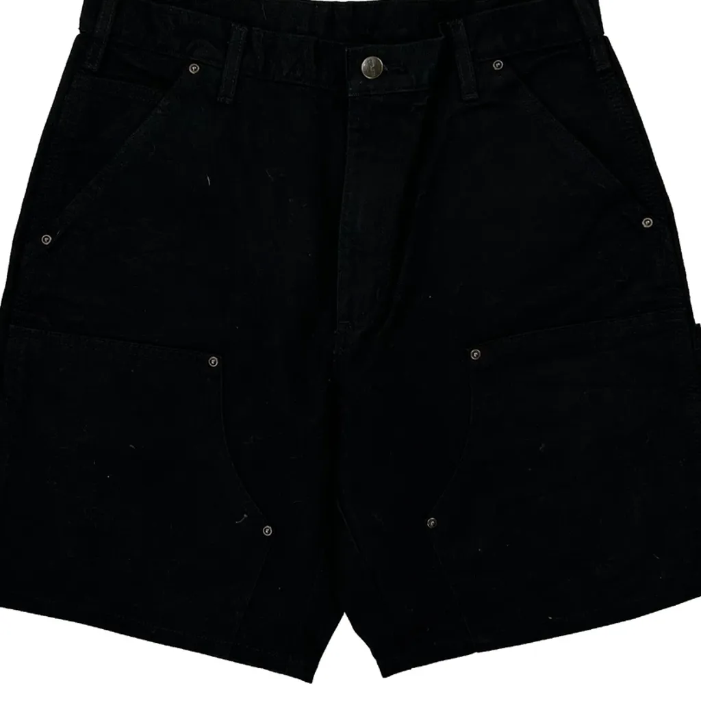 Carhartt Double Knee Carpenter Shorts - 32W 8L Black Cotton - Image 9
