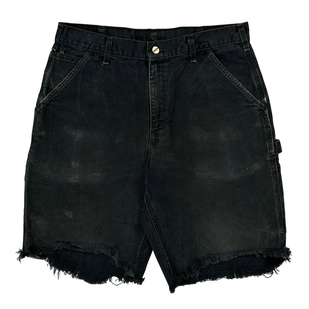 Carhartt Carpenter Shorts - 32W 10L Black Cotton - Image 2