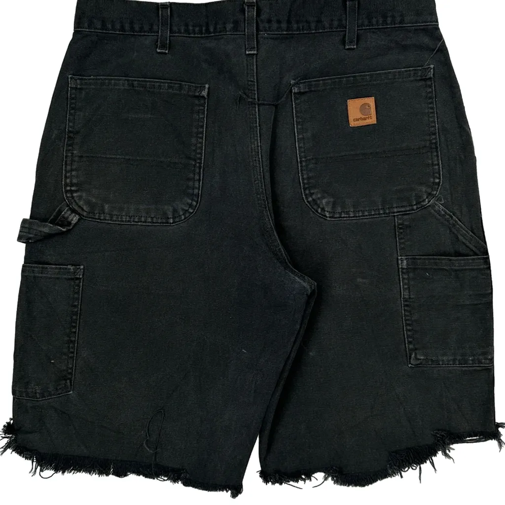 Carhartt Carpenter Shorts - 32W 10L Black Cotton - Image 7