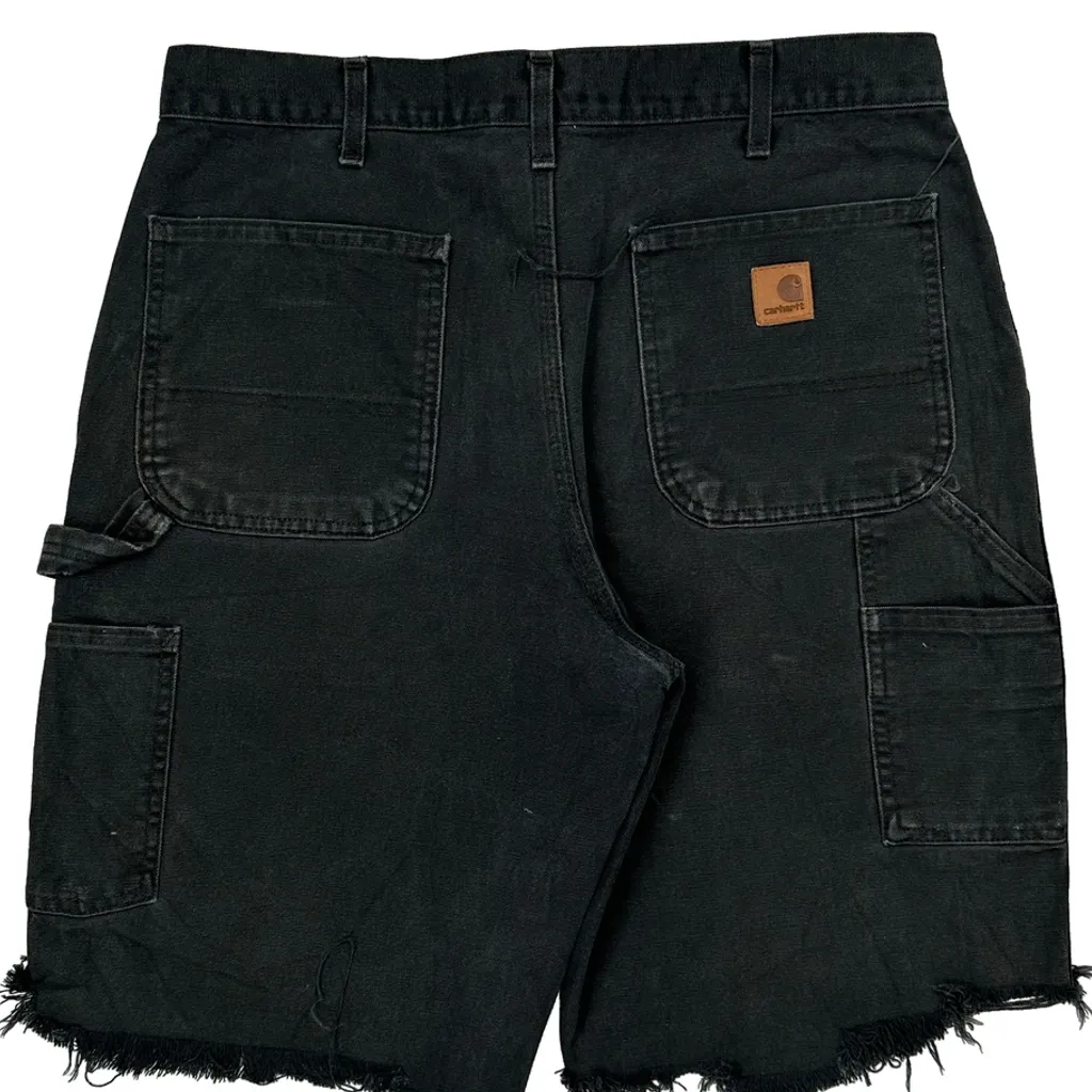 Carhartt Carpenter Shorts - 32W 10L Black Cotton - Image 8