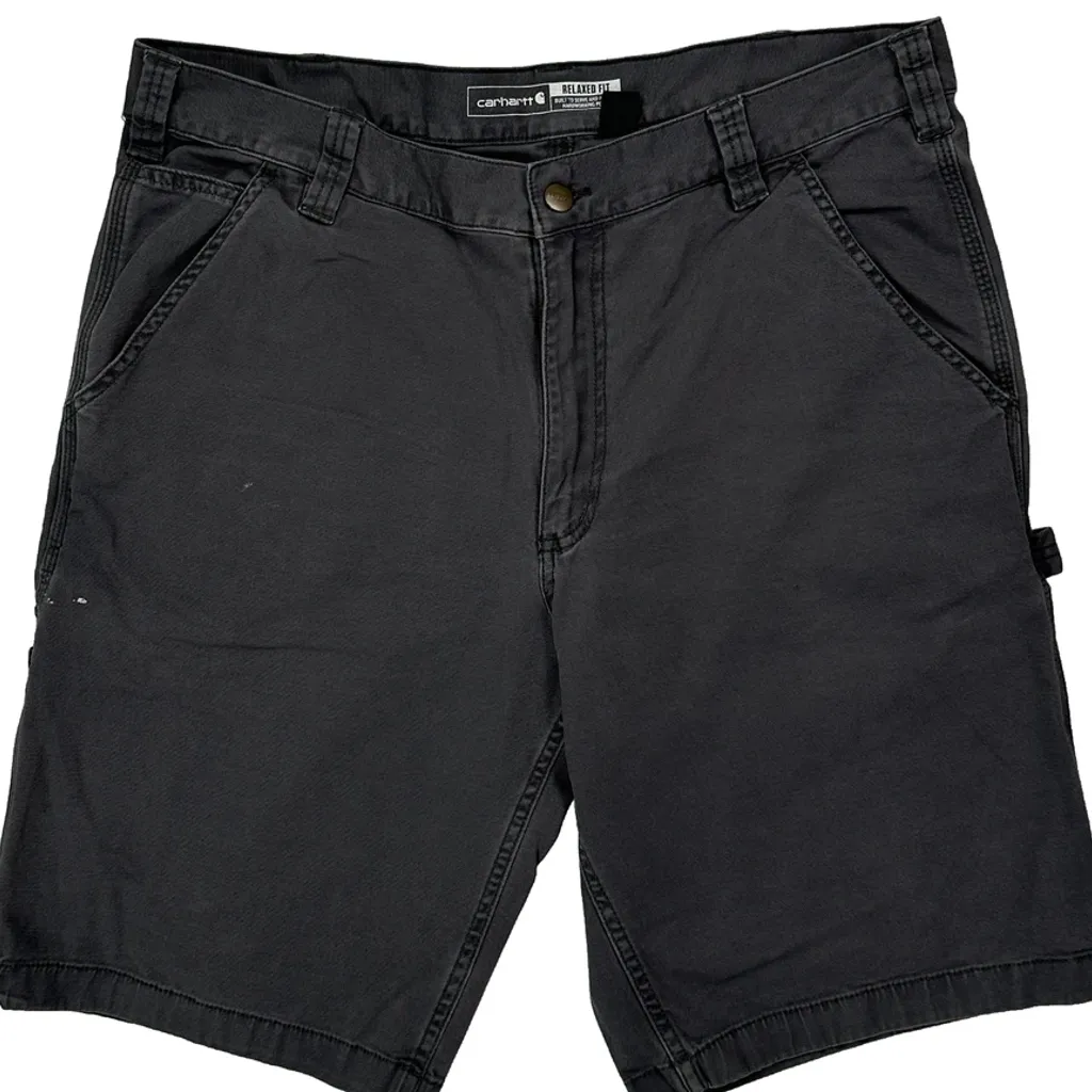 Carhartt Carpenter Shorts - 34W 11L Black Cotton - Image 10