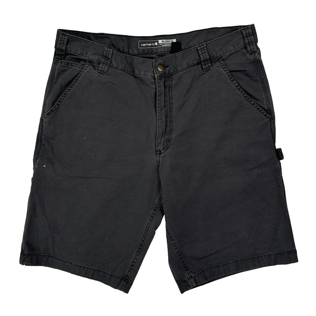 Carhartt Carpenter Shorts - 34W 11L Black Cotton - Image 2