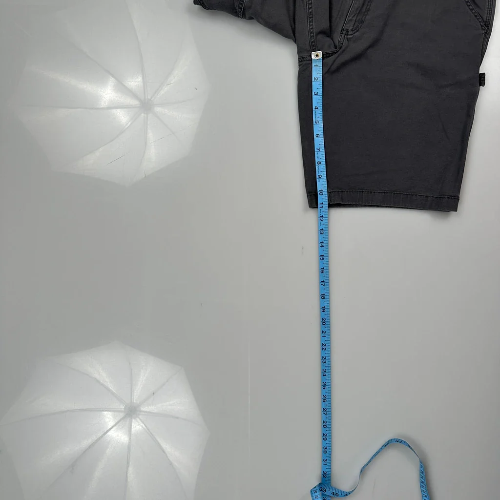 Carhartt Carpenter Shorts - 34W 11L Black Cotton - Image 5