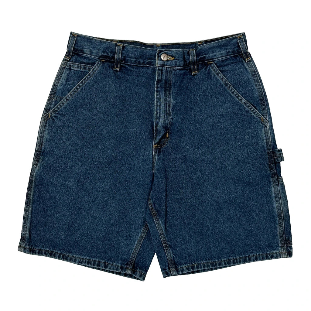 Carhartt Carpenter Shorts - 30W 9L Blue Cotton - Image 2