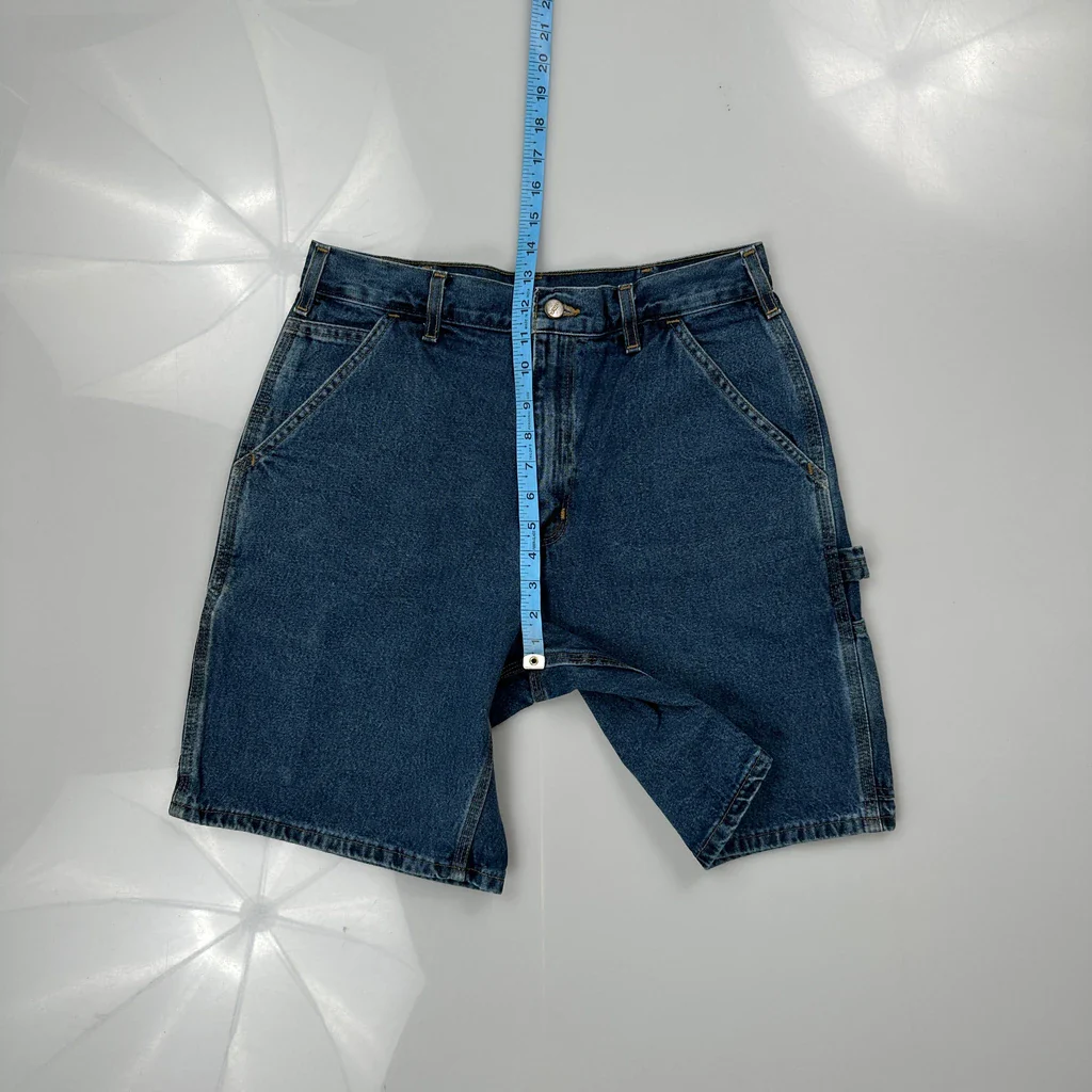 Carhartt Carpenter Shorts - 30W 9L Blue Cotton - Image 4