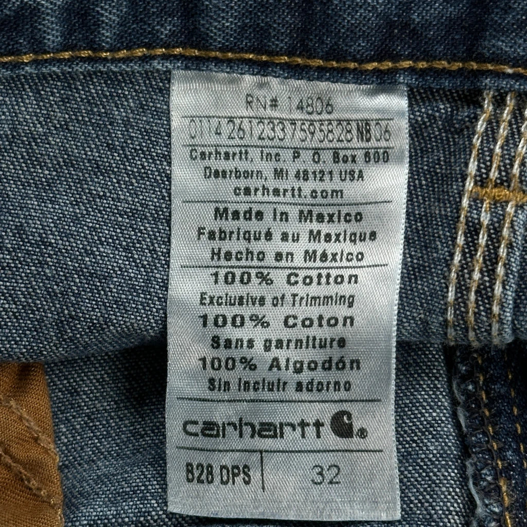 Carhartt Carpenter Shorts - 30W 9L Blue Cotton - Image 6